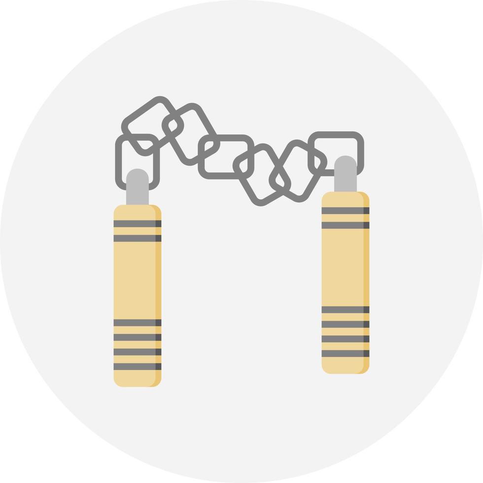 conception d'icône créative nunchaku vecteur