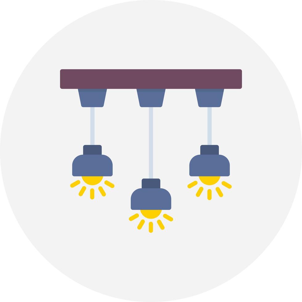 conception d'icône créative plafonnier vecteur