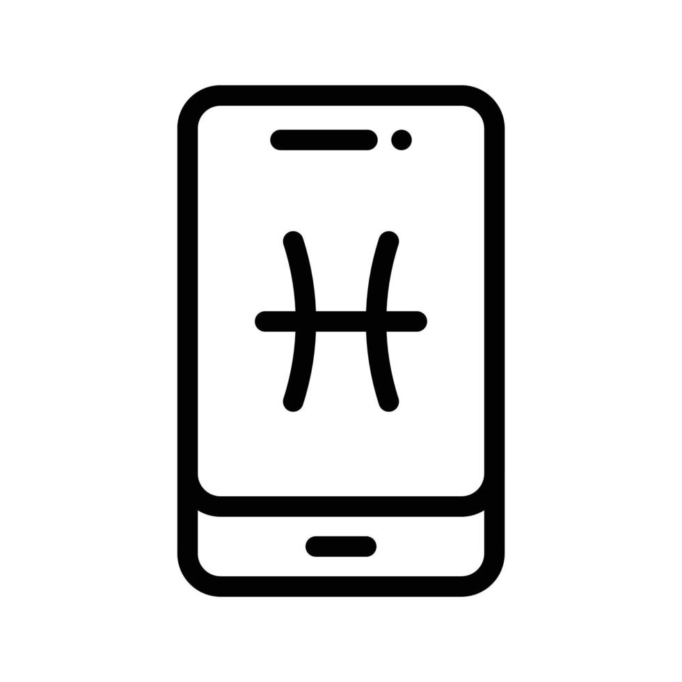 illustration vectorielle d'astrologie mobile sur fond.symboles de qualité premium.icônes vectorielles pour le concept et la conception graphique. vecteur