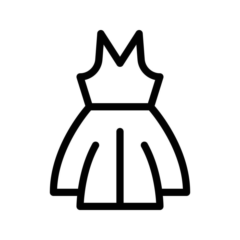 illustration vectorielle de robe de soirée sur fond.symboles de qualité premium.icônes vectorielles pour le concept et la conception graphique. vecteur