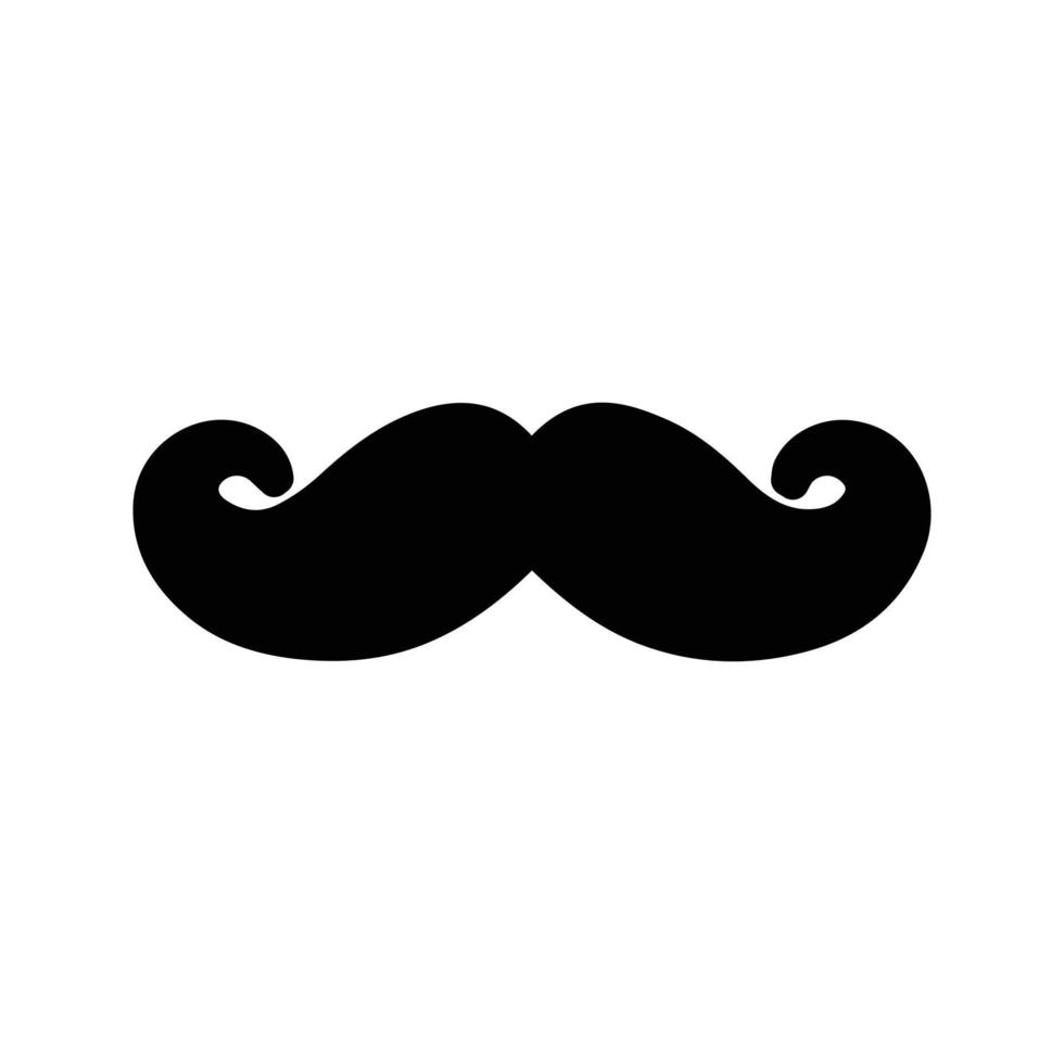 illustration vectorielle moustache sur fond. symboles de qualité premium. icônes vectorielles pour le concept et la conception graphique. vecteur