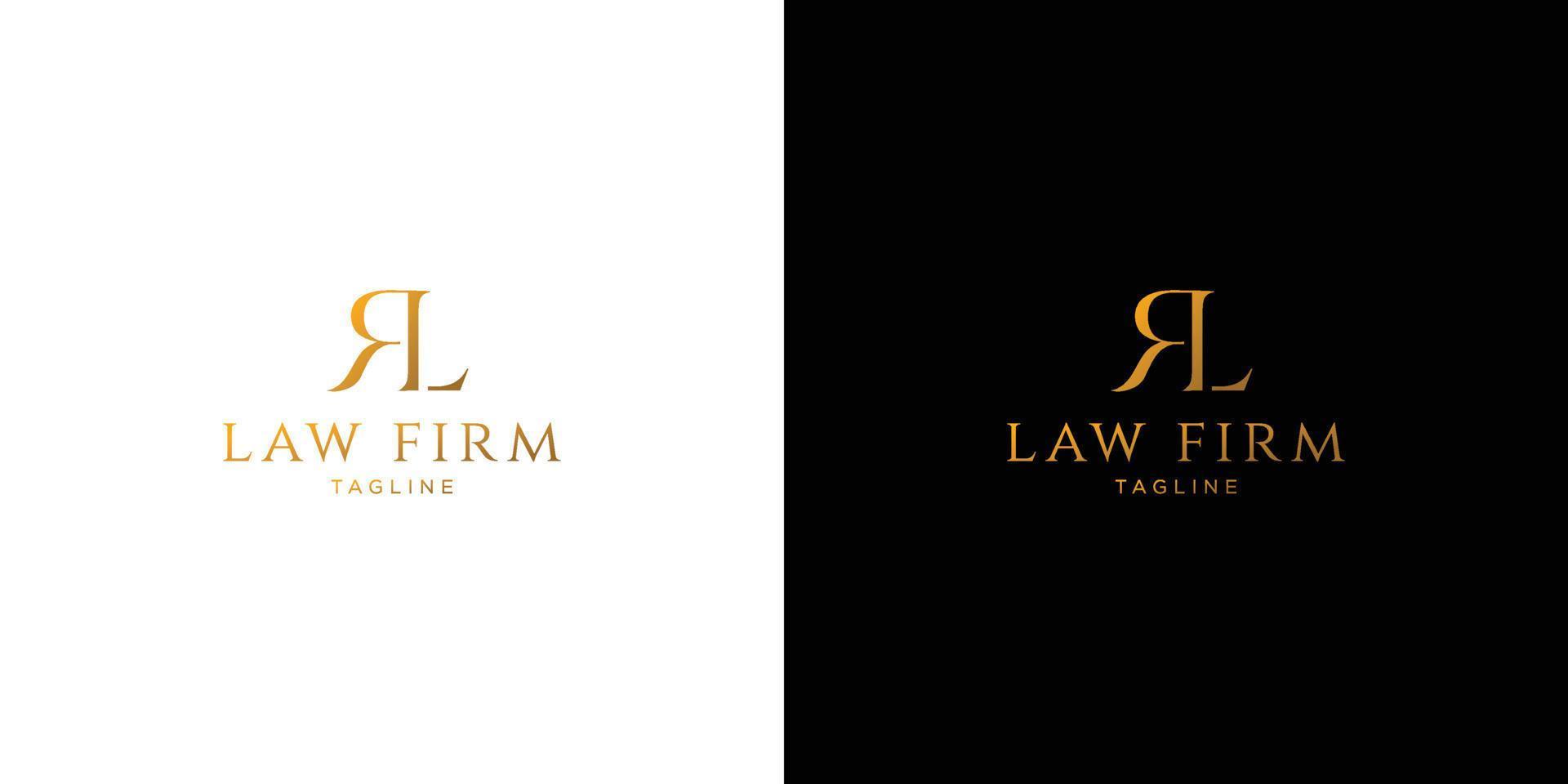 création de logo r élégant et professionnel pour cabinet d'avocats vecteur