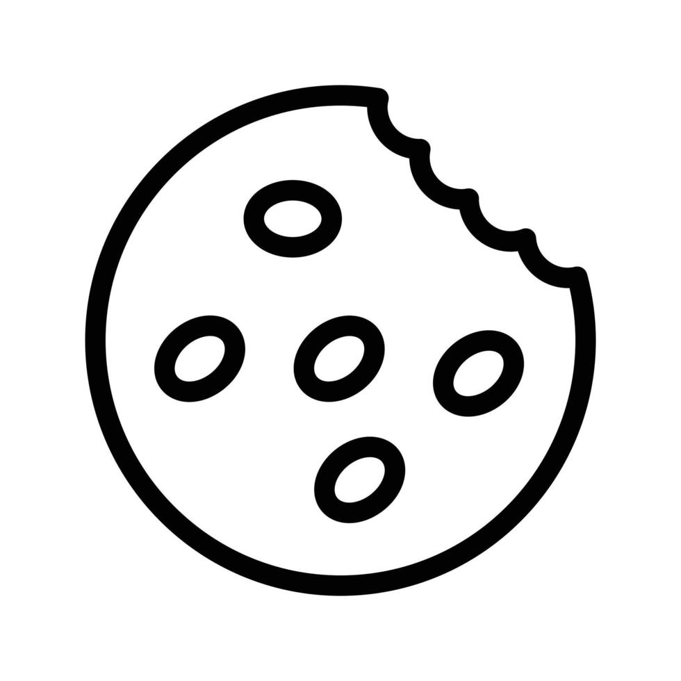 illustration vectorielle de cookies sur fond.symboles de qualité premium.icônes vectorielles pour le concept et la conception graphique. vecteur