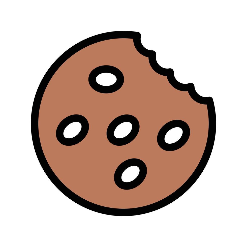 illustration vectorielle de cookies sur fond.symboles de qualité premium.icônes vectorielles pour le concept et la conception graphique. vecteur
