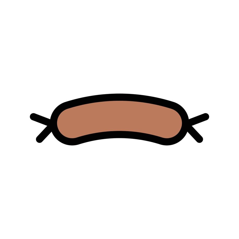 illustration vectorielle de hot-dog sur fond. symboles de qualité premium. icônes vectorielles pour le concept et la conception graphique. vecteur