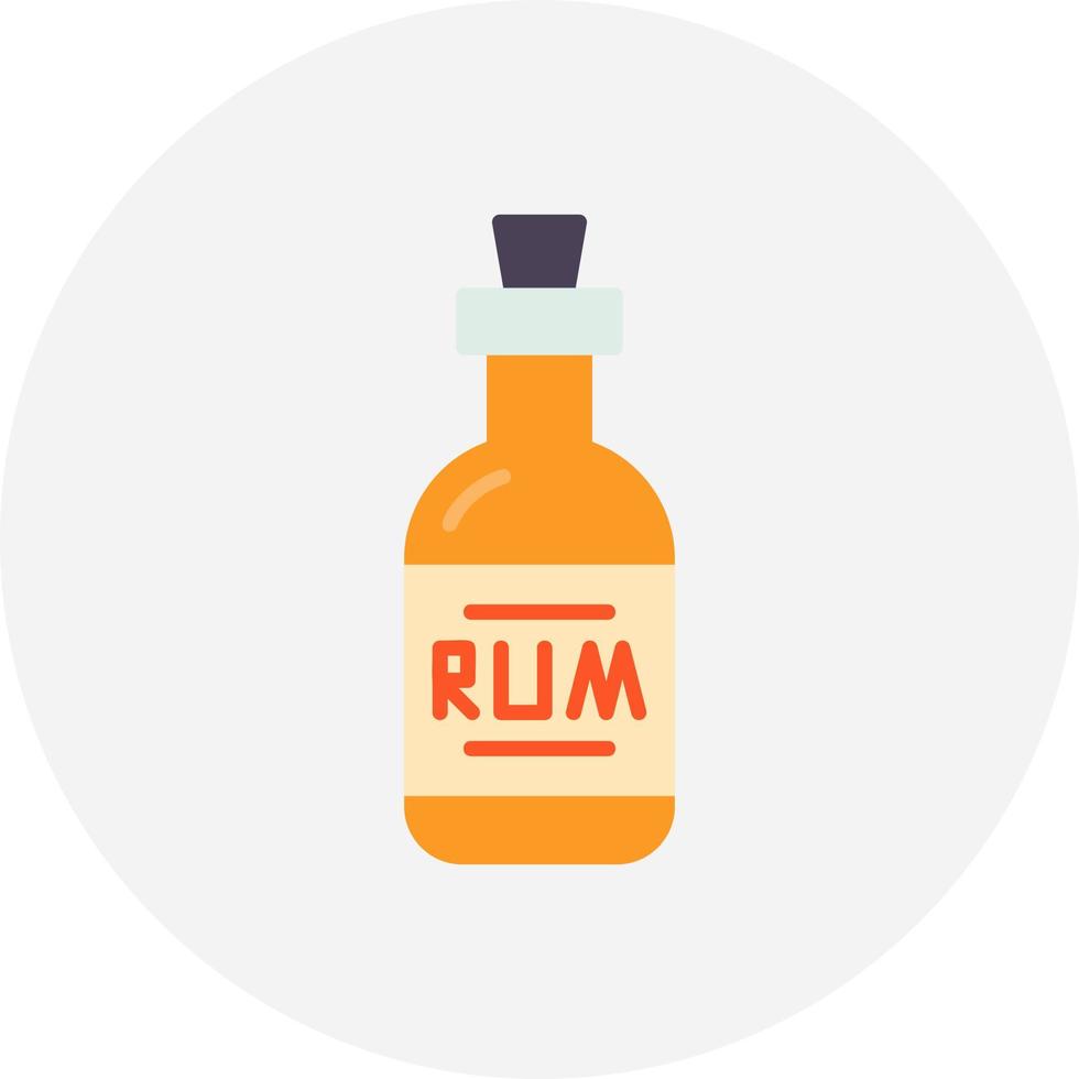 conception d'icône créative de rhum vecteur