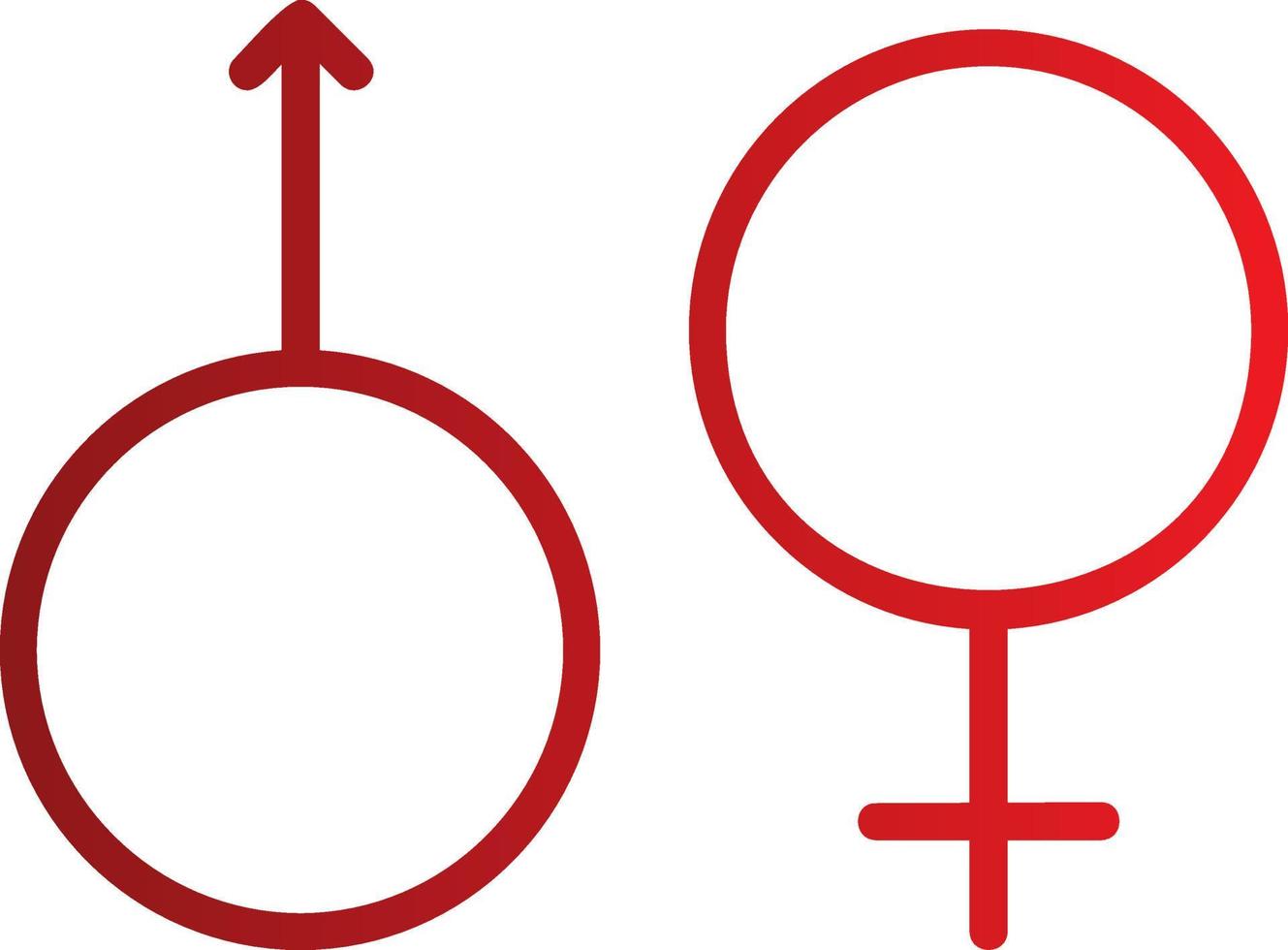 icône de vecteur de signe de sexe