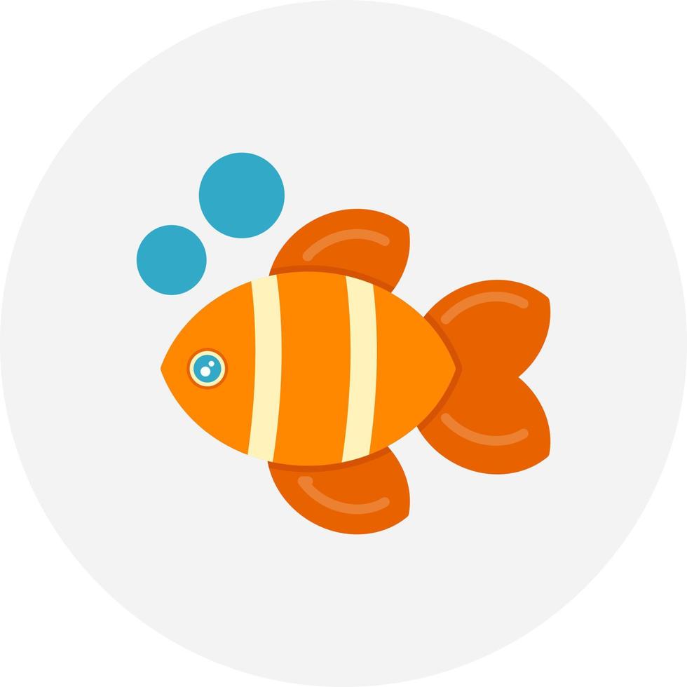 conception d'icône créative poisson clown vecteur