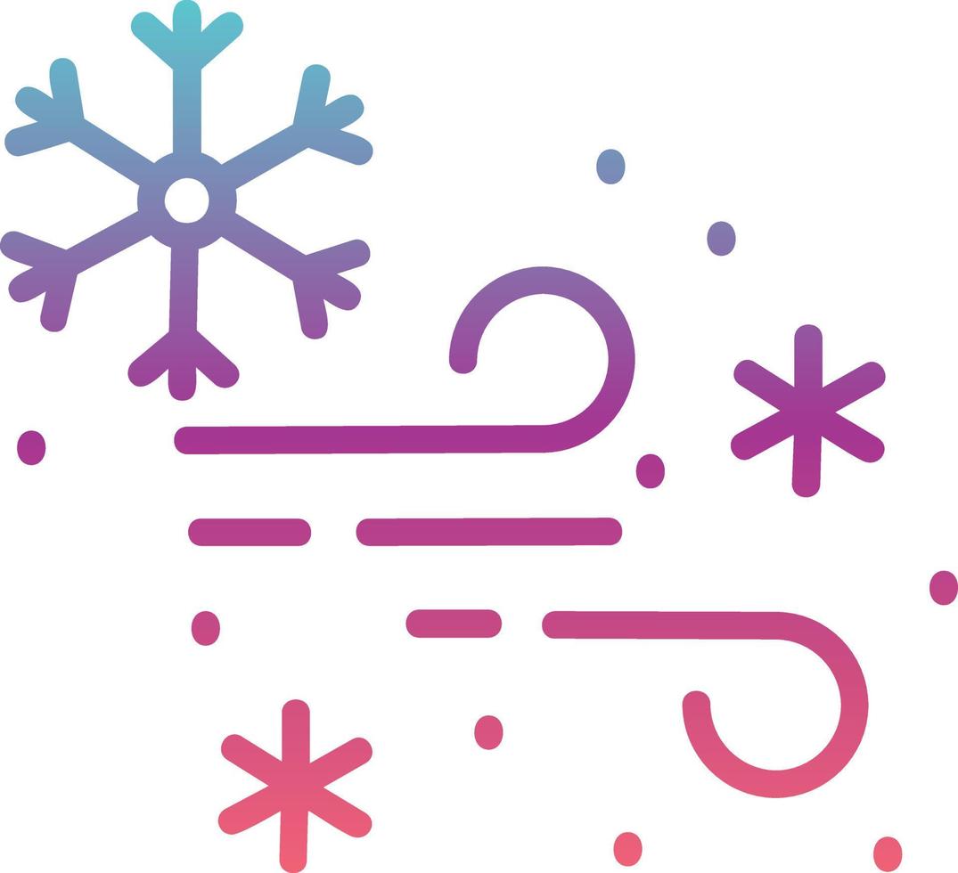conception d'icône de vecteur de tempête de neige