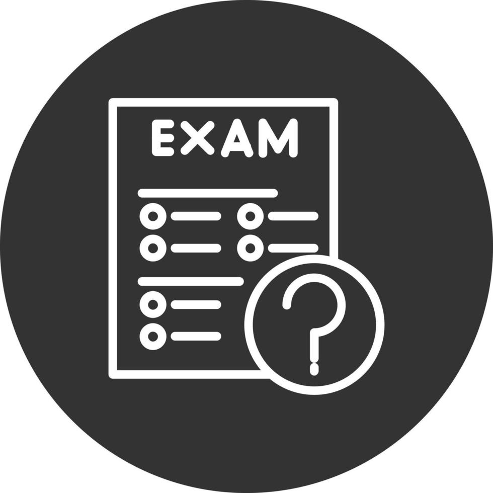 icône de vecteur d'examen