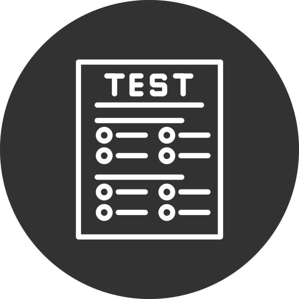 icône de vecteur de test