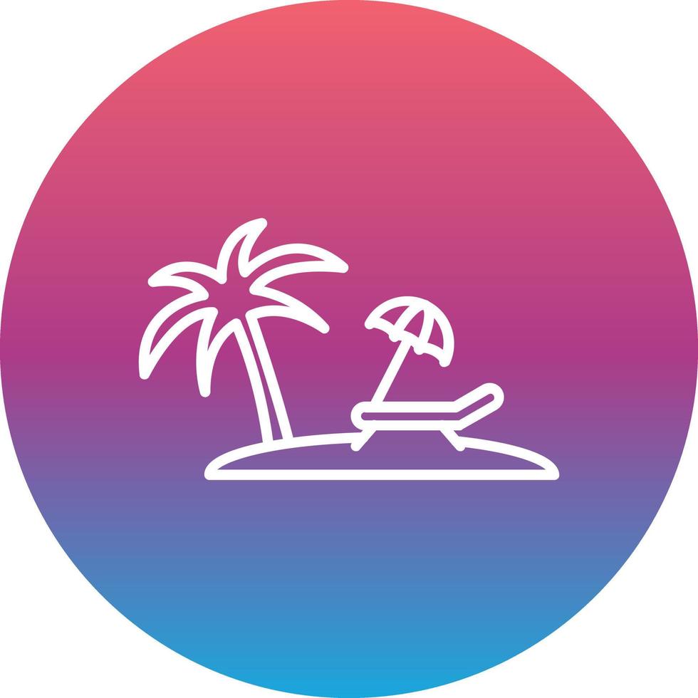 icône de vecteur de plage