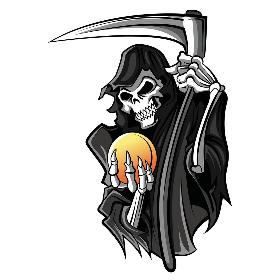 illustration vectorielle de grim reaper vecteur