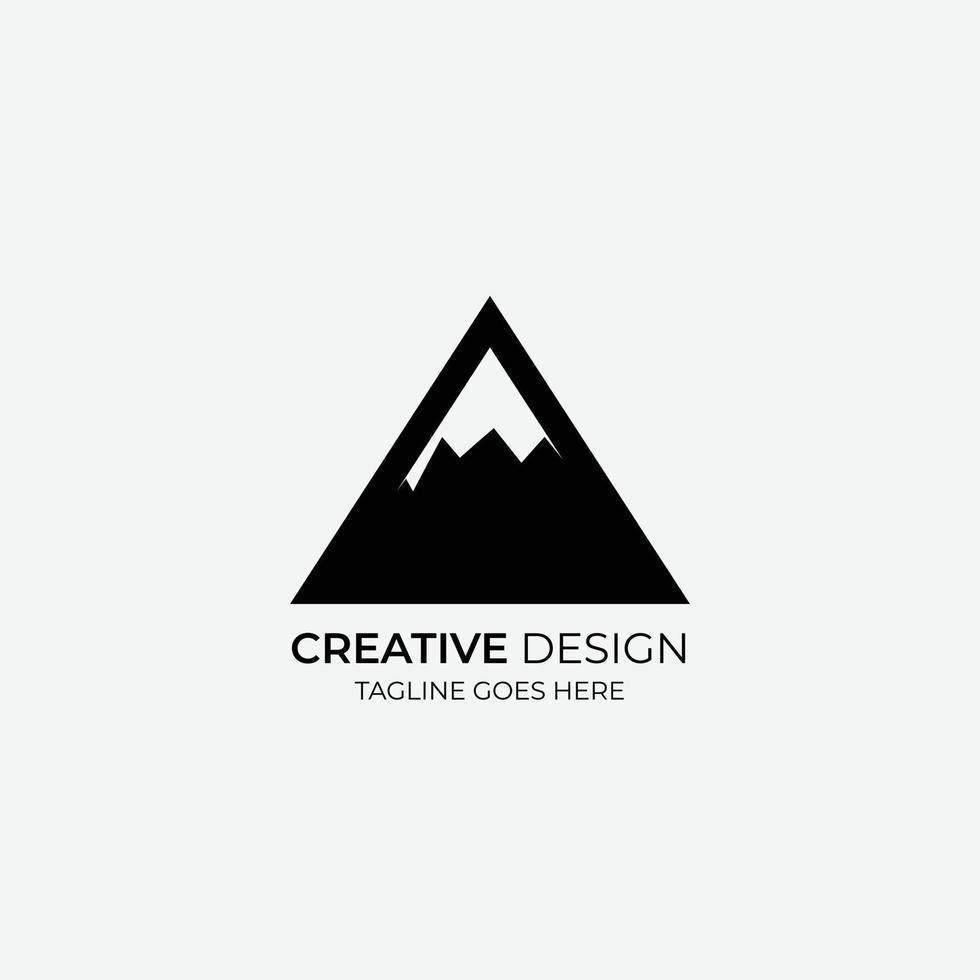 conception de logo vectoriel triangle minimaliste et moderne adaptée aux entreprises et aux marques