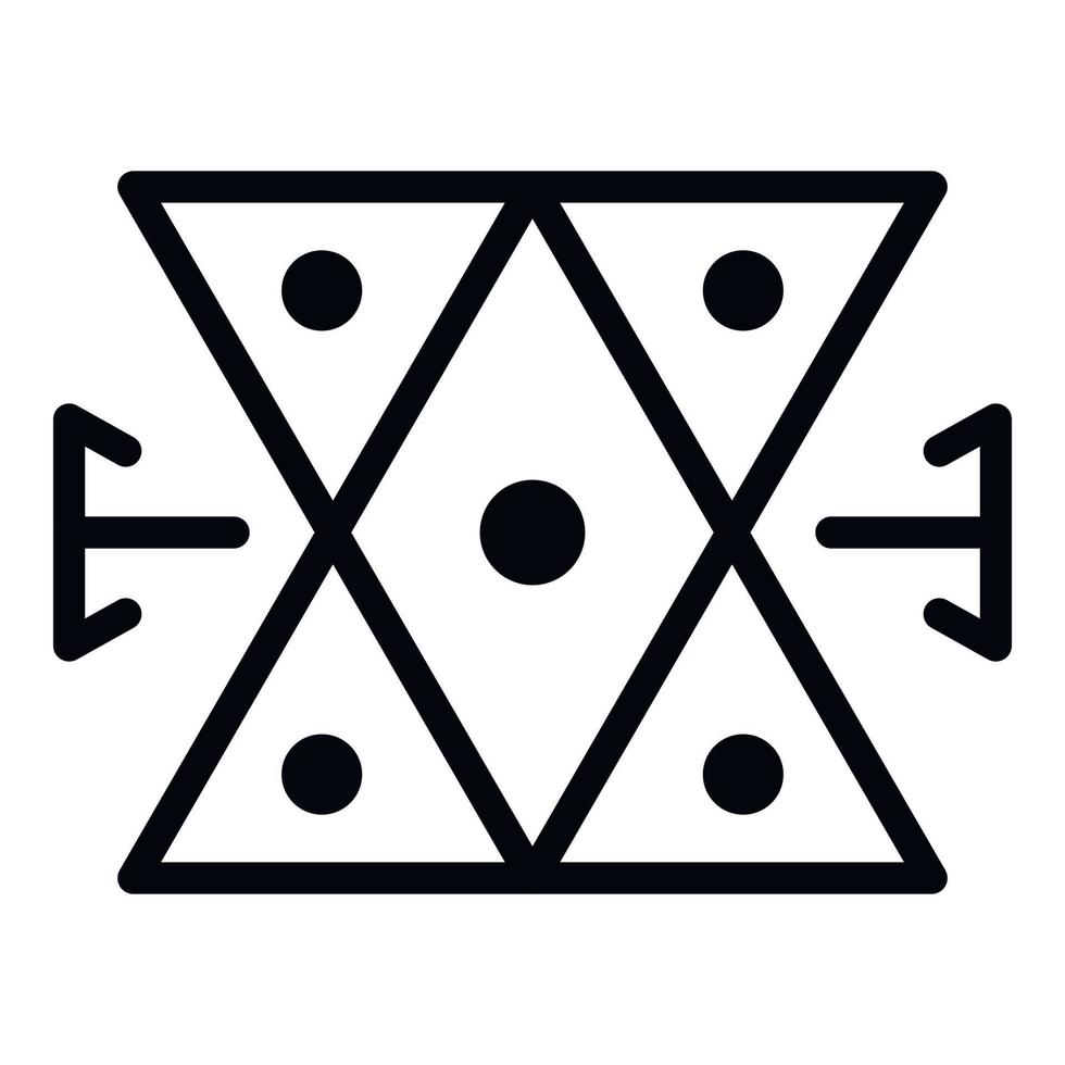 icône d'alchimie médiévale, style de contour vecteur