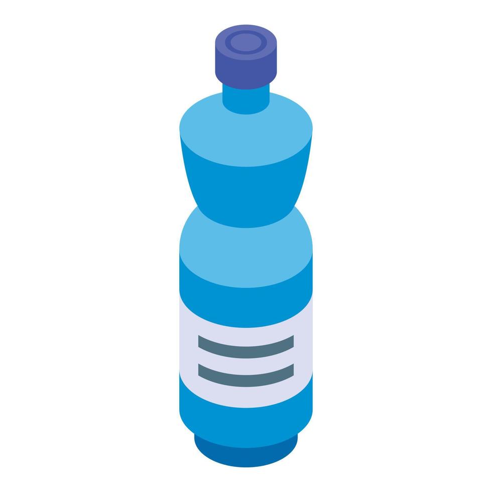 icône de bouteille d'eau, style isométrique vecteur