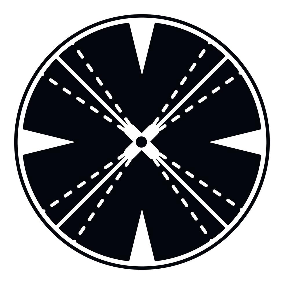 icône de sport en forme de croix, style simple vecteur