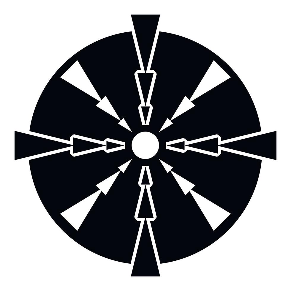 icône de réticule futuriste, style simple vecteur