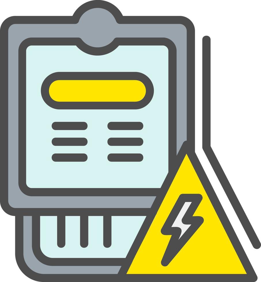 icône de vecteur de compteur électrique