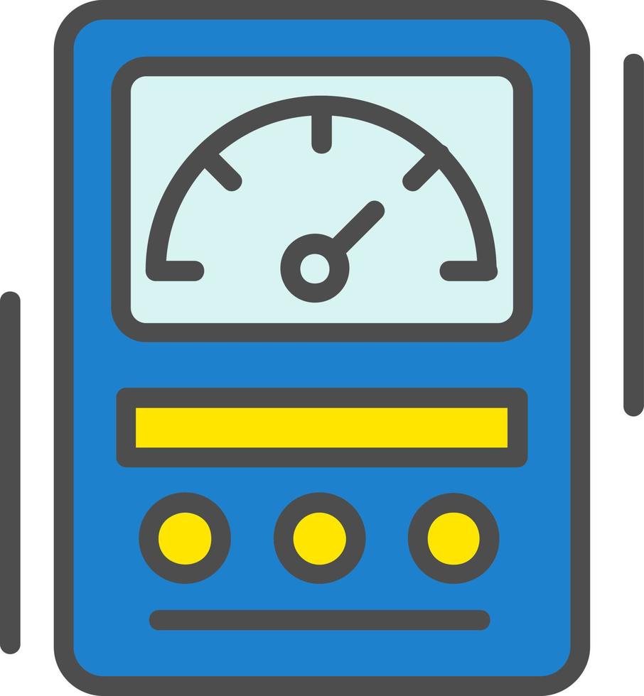 icône de vecteur de multimètre