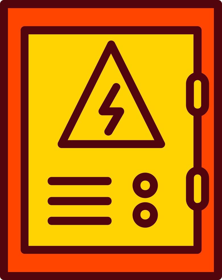 icône de vecteur de panneau électrique