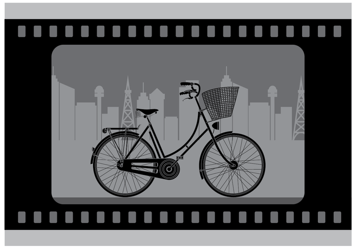 Vecteur de film de vélo silencieux gratuit