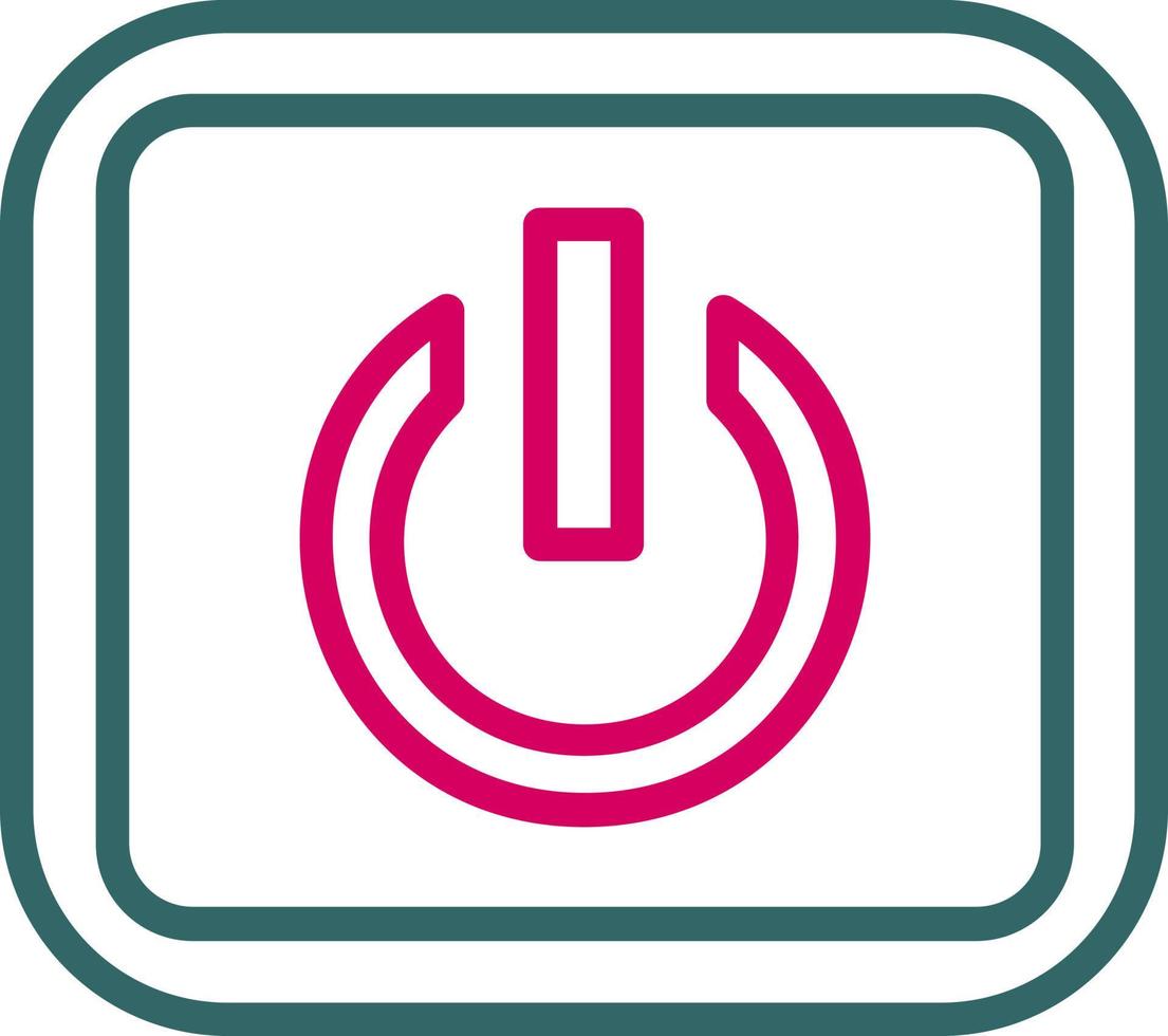 icône de vecteur de bouton d'alimentation