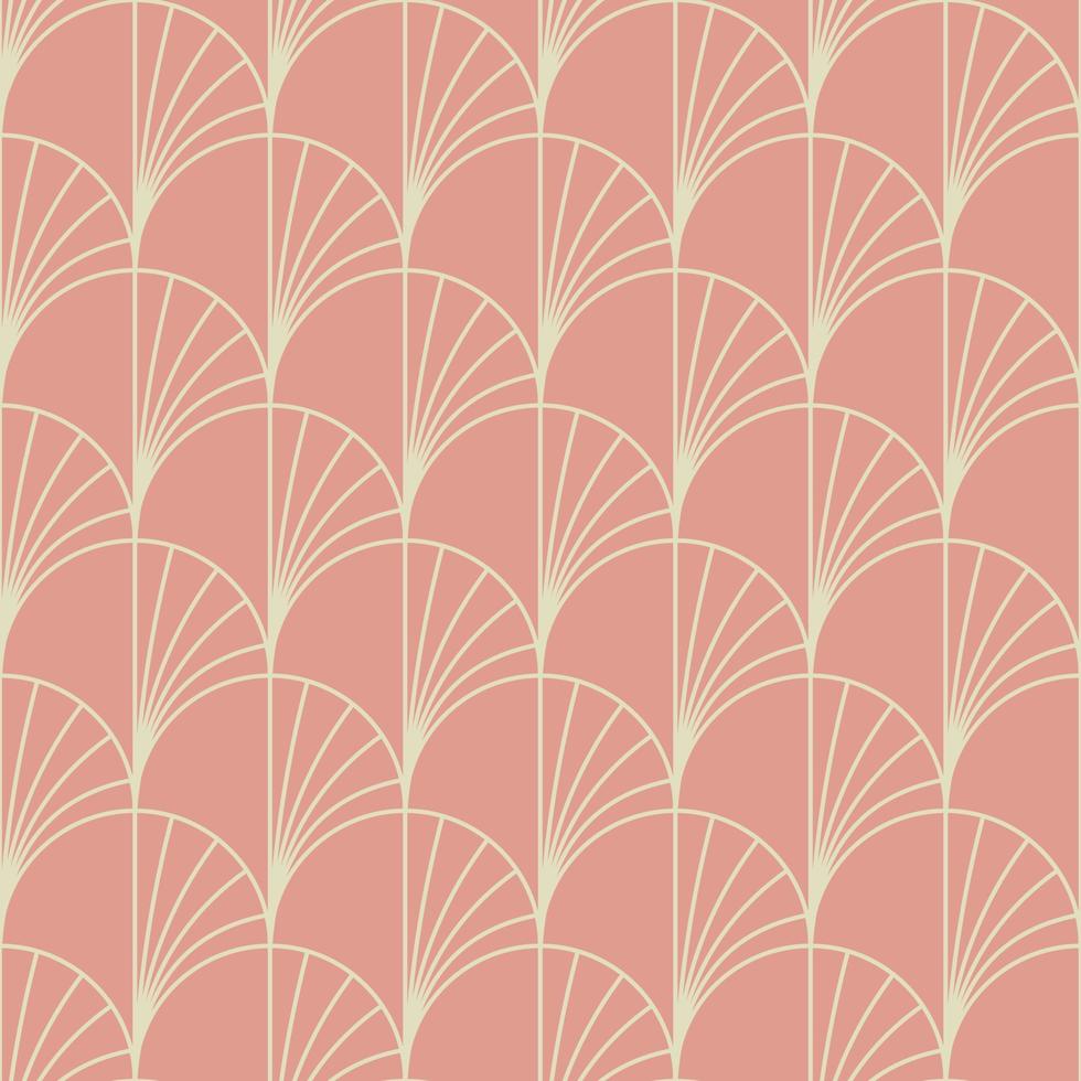 modèle sans couture art déco vintage. formes d'or géométriques d'art en ligne. illustration vectorielle d'ornements modernes. arrière-plan élégant rétro gatsby pour tissu, papier peint ou emballage vecteur