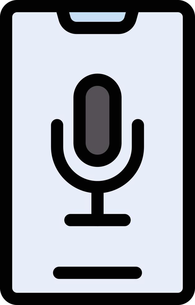 illustration vectorielle de voix mobile sur fond.symboles de qualité premium.icônes vectorielles pour le concept et la conception graphique. vecteur