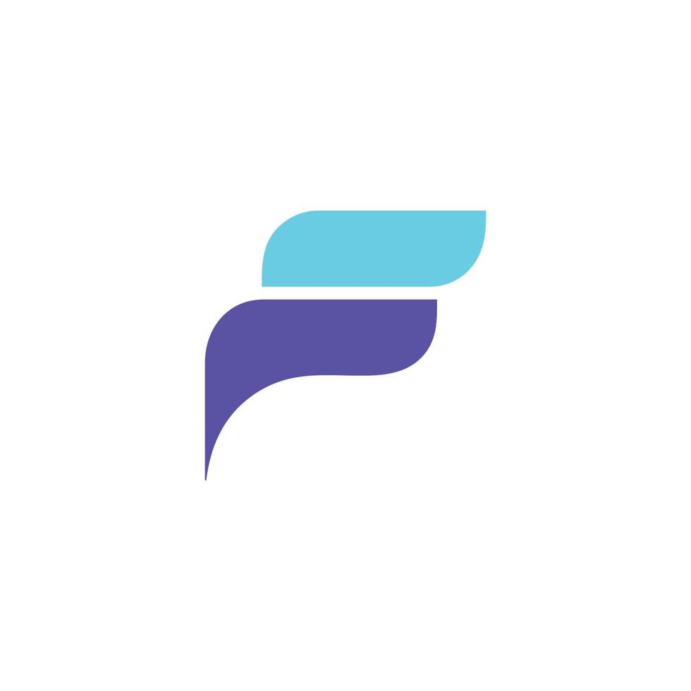 f logo moderne vecteur