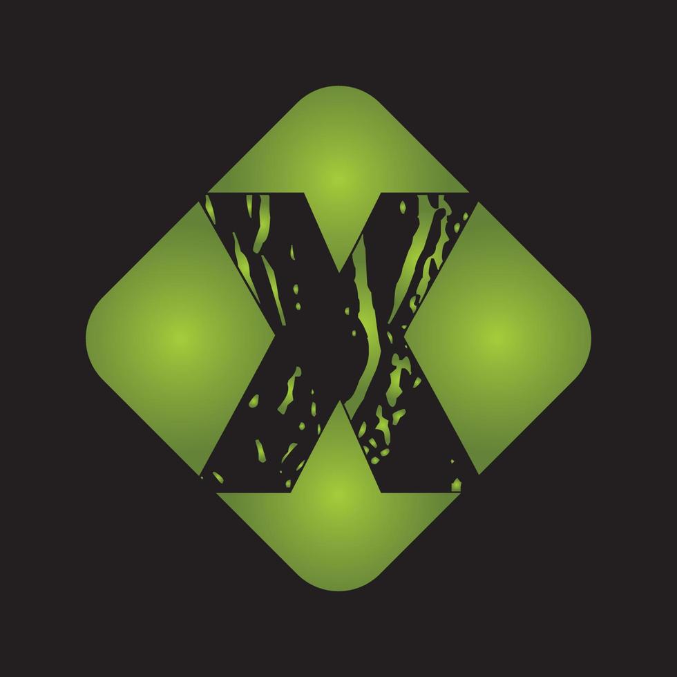 Éléments de modèle de conception d'icône de logo lettre x vecteur