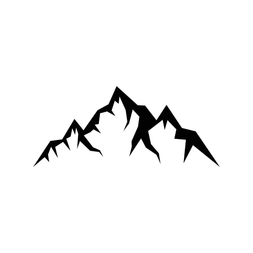 vecteur de conception dicône logo montagne