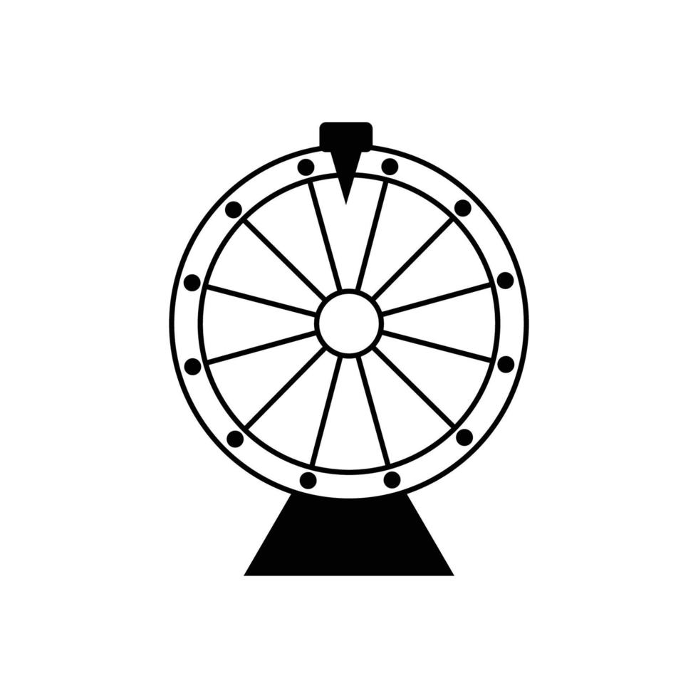 vecteur d'icône de roue de rotation