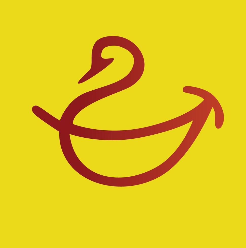 vecteur minimaliste moderne logo restaurant nourriture canard sourire unique