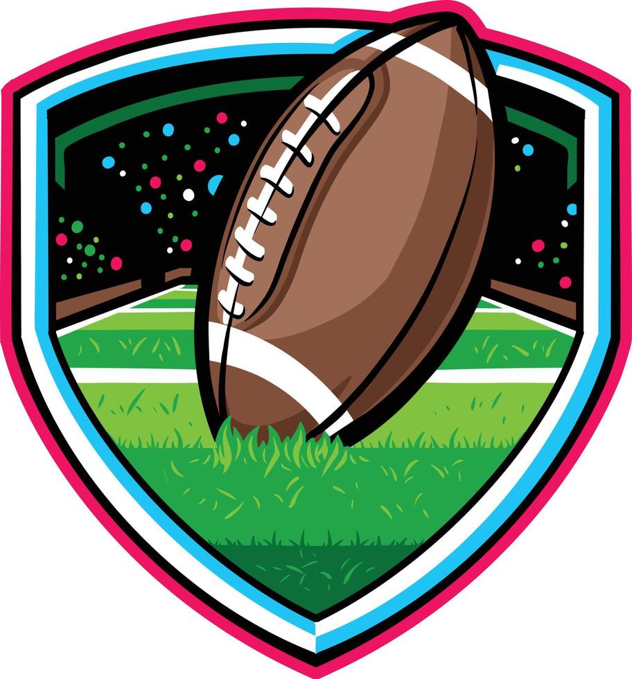 équipe de football logo sport illustration vectorielle isolé sur fond blanc vecteur