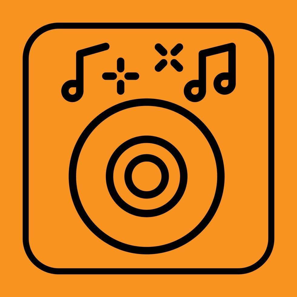 icône de la ligne dj. icônes de signe de médias sociaux. illustration vectorielle isolée pour la conception graphique et web. vecteur