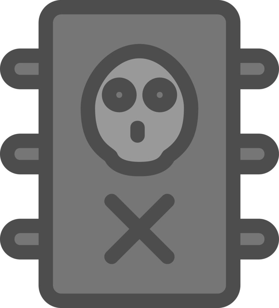icône de glyphe de déchets toxiques vecteur