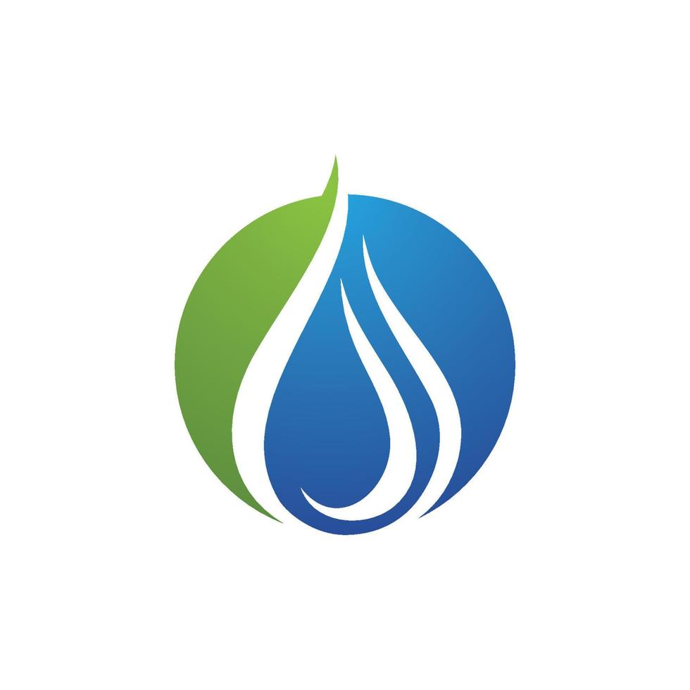 modèle de logo de goutte d'eau vecteur