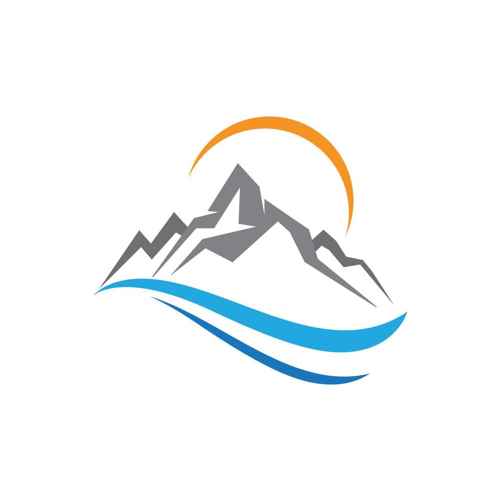 logo d & # 39; icône de montagne vecteur