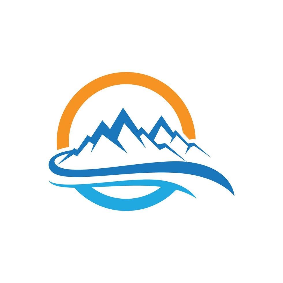 logo d & # 39; icône de montagne vecteur