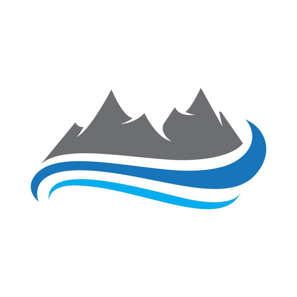 logo d & # 39; icône de montagne vecteur