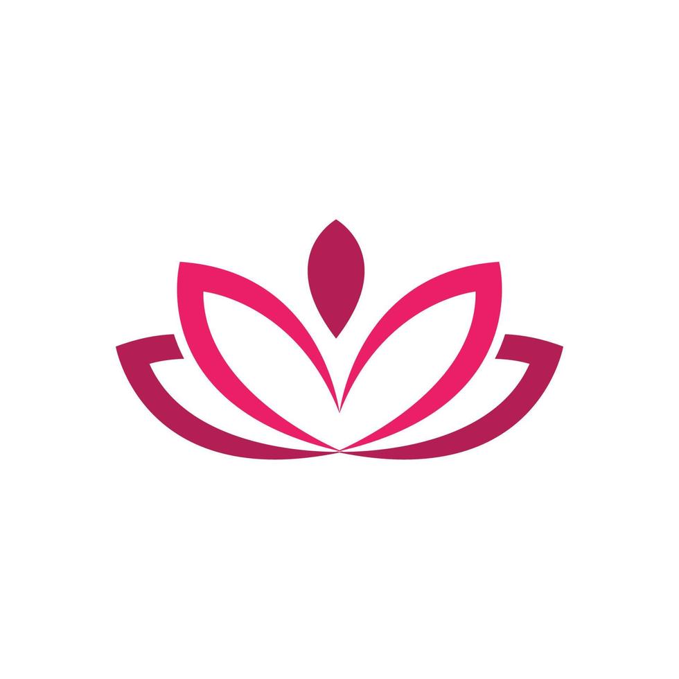 icône de lotus de vecteur de beauté