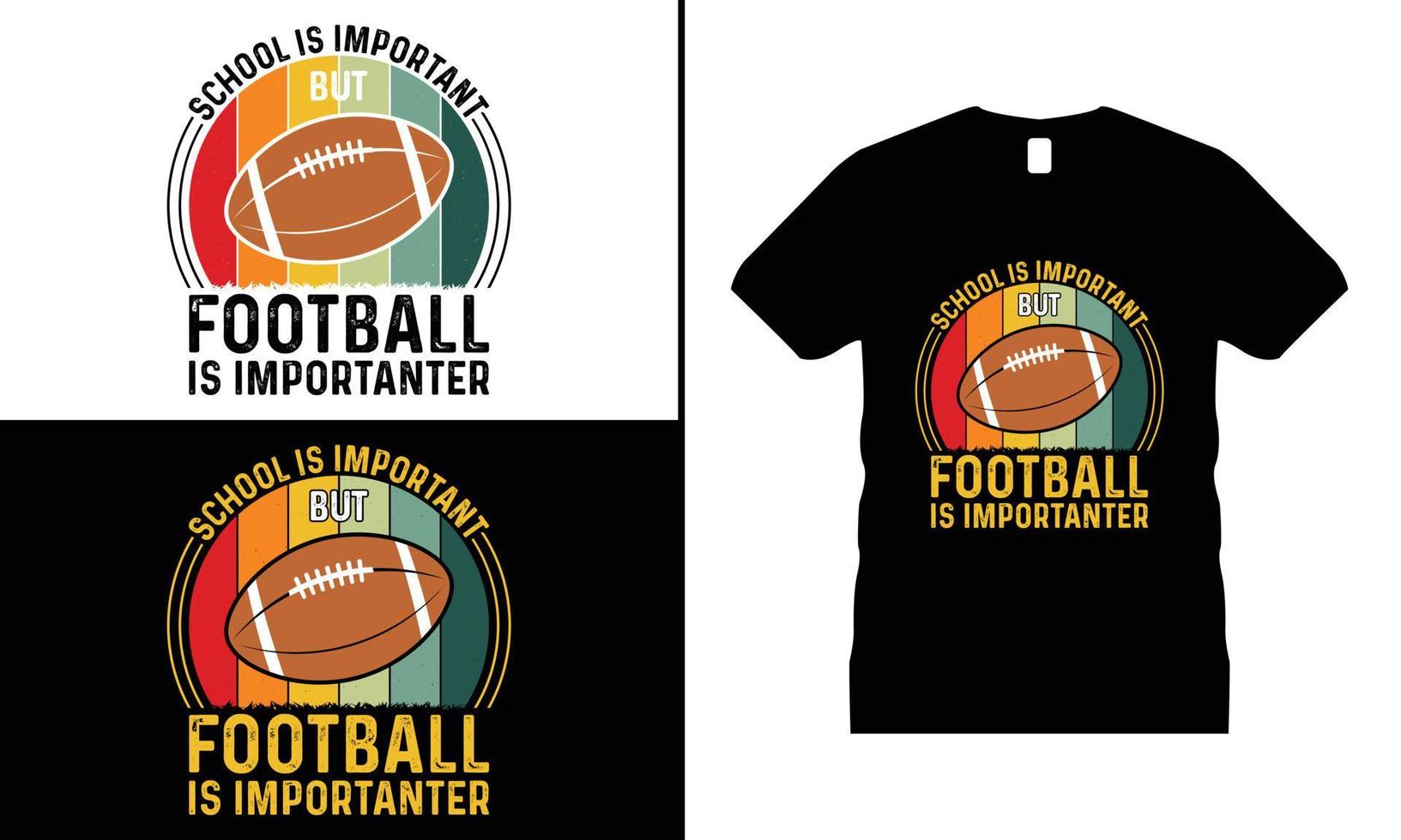 vecteur de conception de t-shirt de motivation de sports de football. utiliser pour t-shirt, tasses, autocollants, etc.