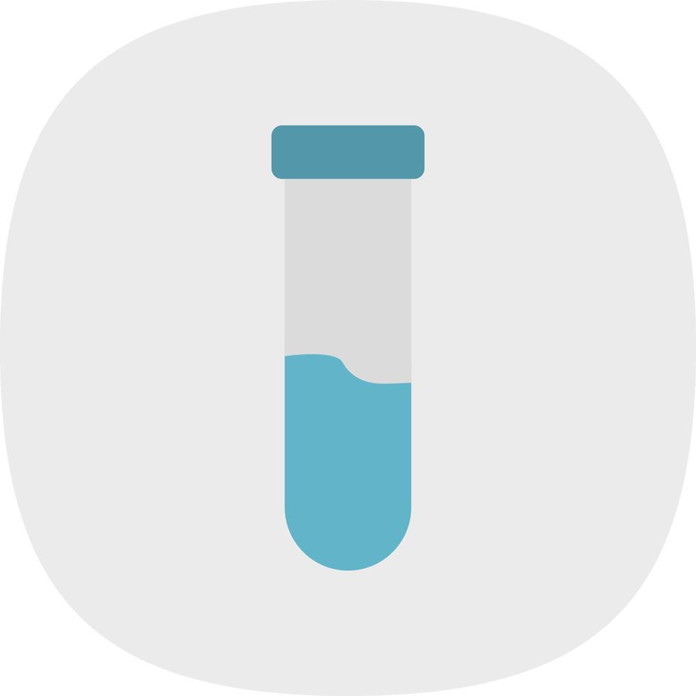 icône de glyphe de tube à essai vecteur
