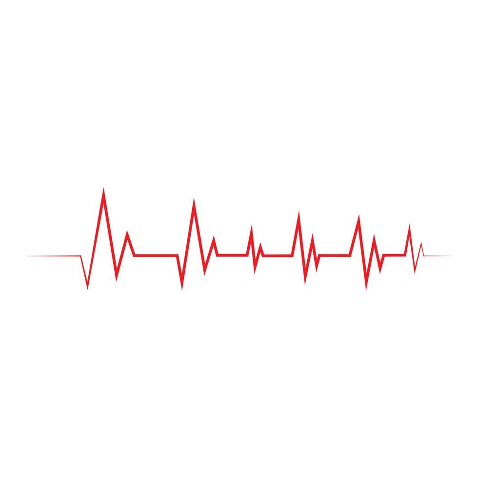 illustration vectorielle d'icône de cardiogramme de battement de coeur vecteur