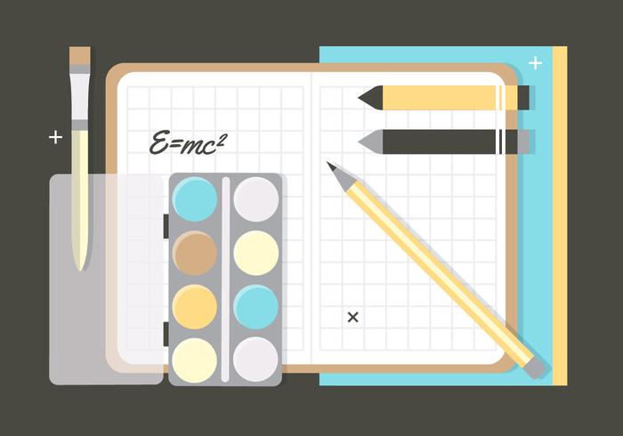 Éléments vectoriels libres de retour à l'école vecteur