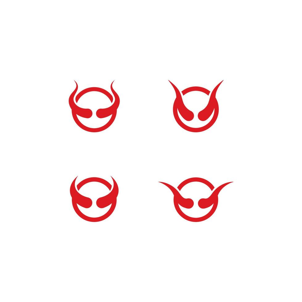 vecteur de logo de corne de diable