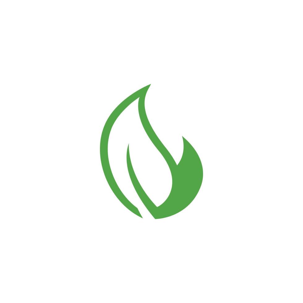 modèle de logo de feuille d'arbre écologique vecteur