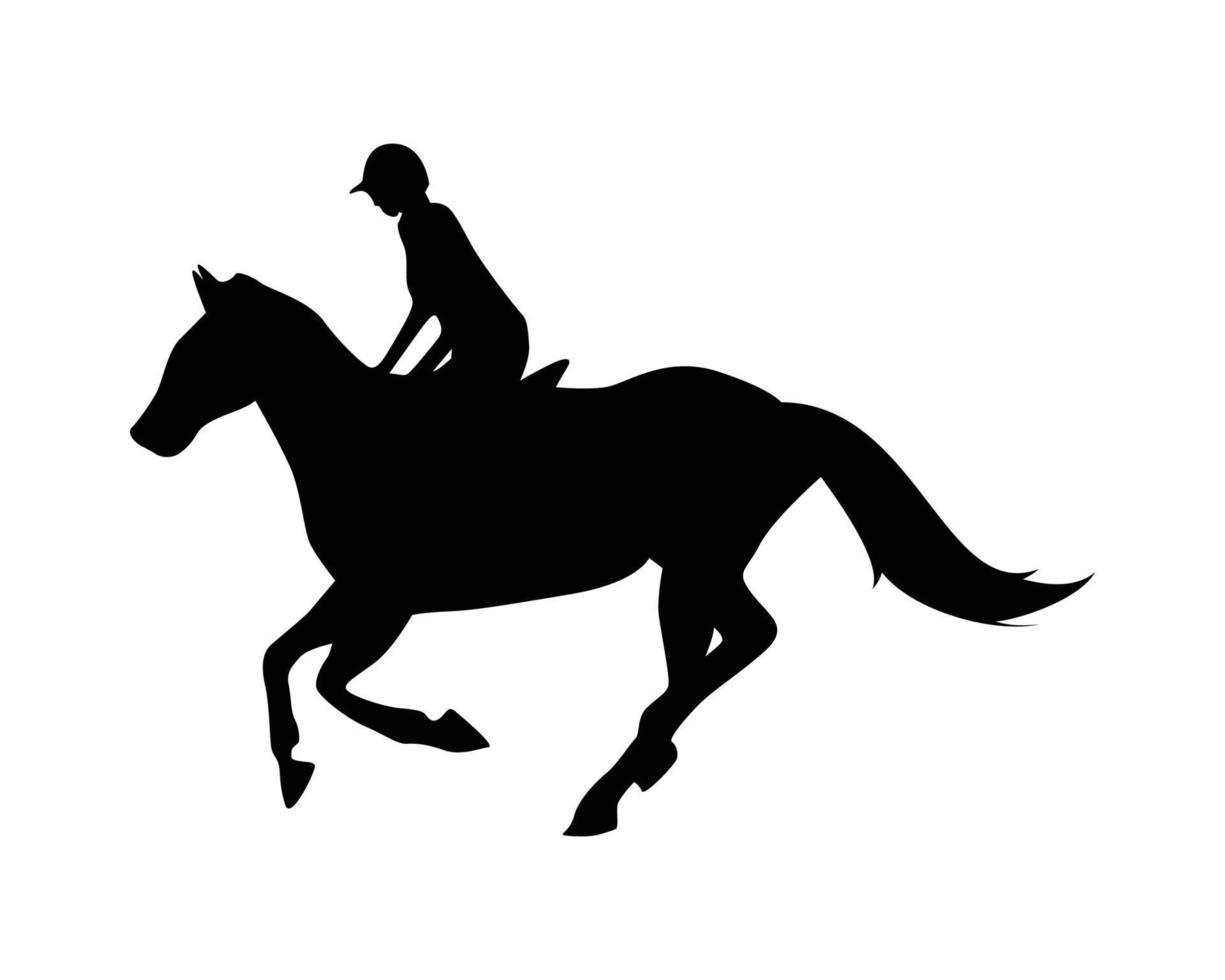 modèle de vecteur de silhouette de cheval