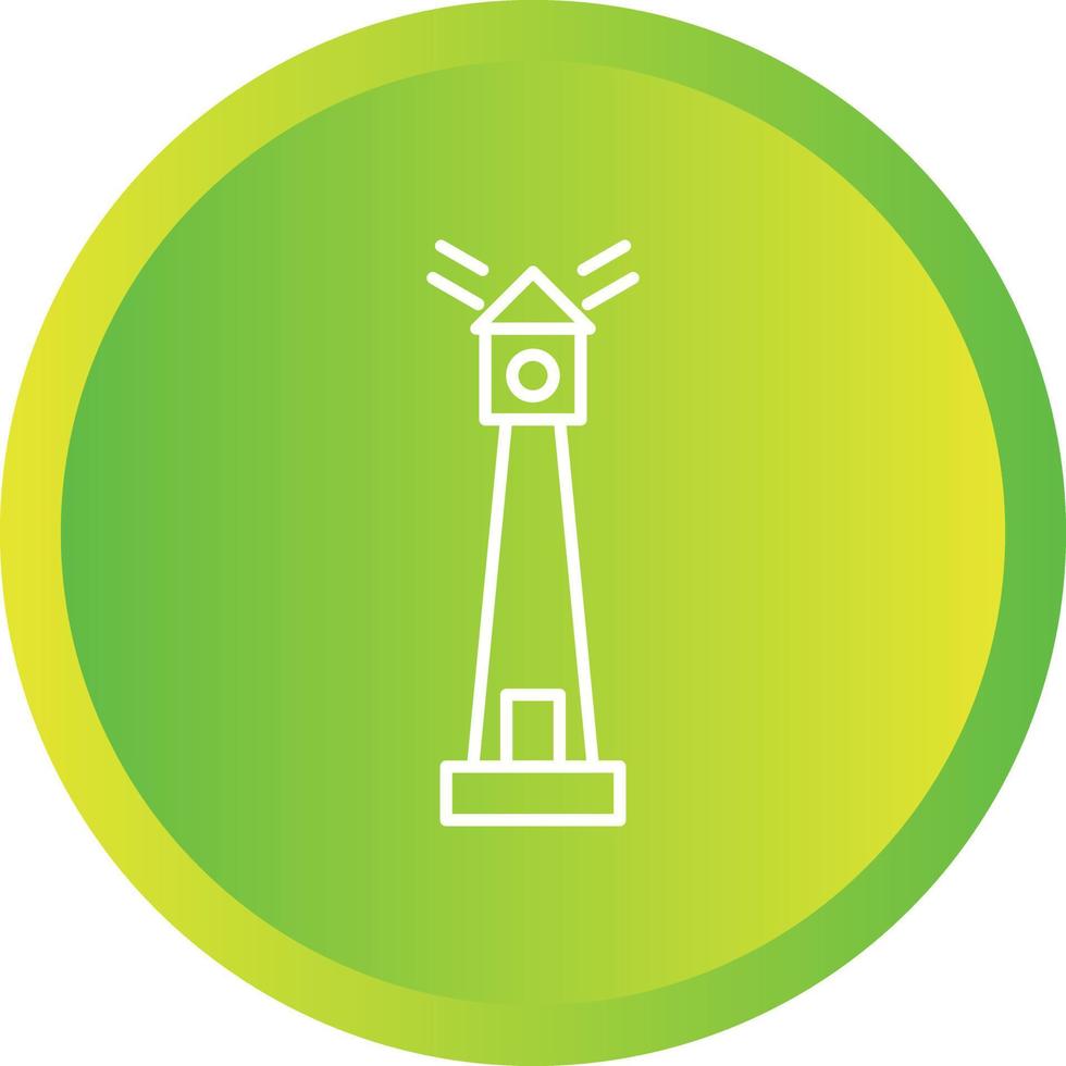icône de ligne de vecteur de phare unique